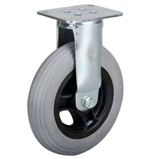 Bockrolle 100 mm PU-Rad mit Kunststoff-Felge pannensicher