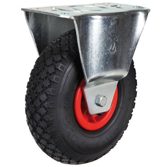 Bockrolle 260 mm PU-Rad mit Kunststoff-Felge pannensicher