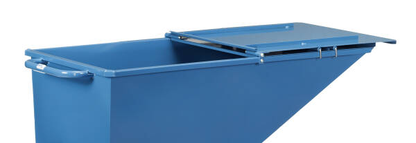 Deckel für Muldenkipper in blau 1214x669x708 mm