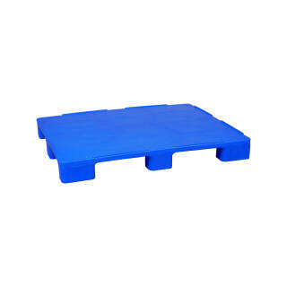 Hygienische Palette 1200x1000 mm aus HDPE Kunststoff blau