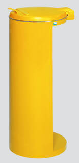 Müllsackhalter halb offen 120l in gelb