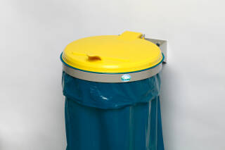 Müllsack-Wandhalter 120l Deckel gelb