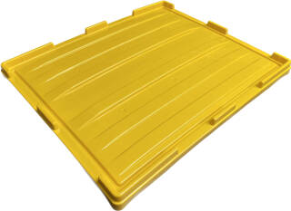 Bigbox gelb 1200x1000x790 mm geschlossen mit 3 Kufen...