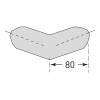 Prallschutz für Ecken Trapez-Form 40/40 mm selbstklebend zweischenkelig
