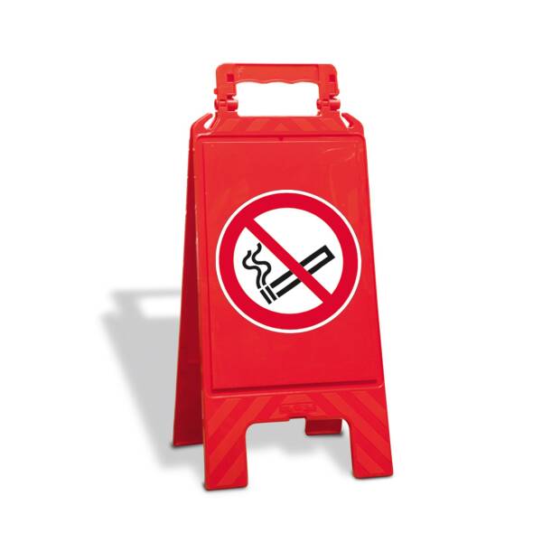 Warnaufsteller Rauchen verboten rot klappbar