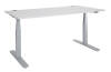 Schreibtisch weißaluminium höhenverstellbar 1600x800x610-1250 mm