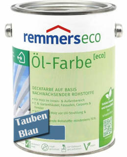 Öl-Farbe Remmers [eco] Taubenblau 0,75 LTR