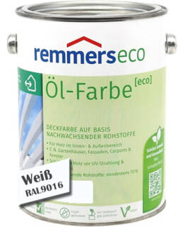 ÖL-FARBE Remmers [eco] WEIß RAL 9016 0,75 LTR