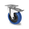 Lenkrolle mit Feststeller 100 mm Elastik "Blue Wheels"